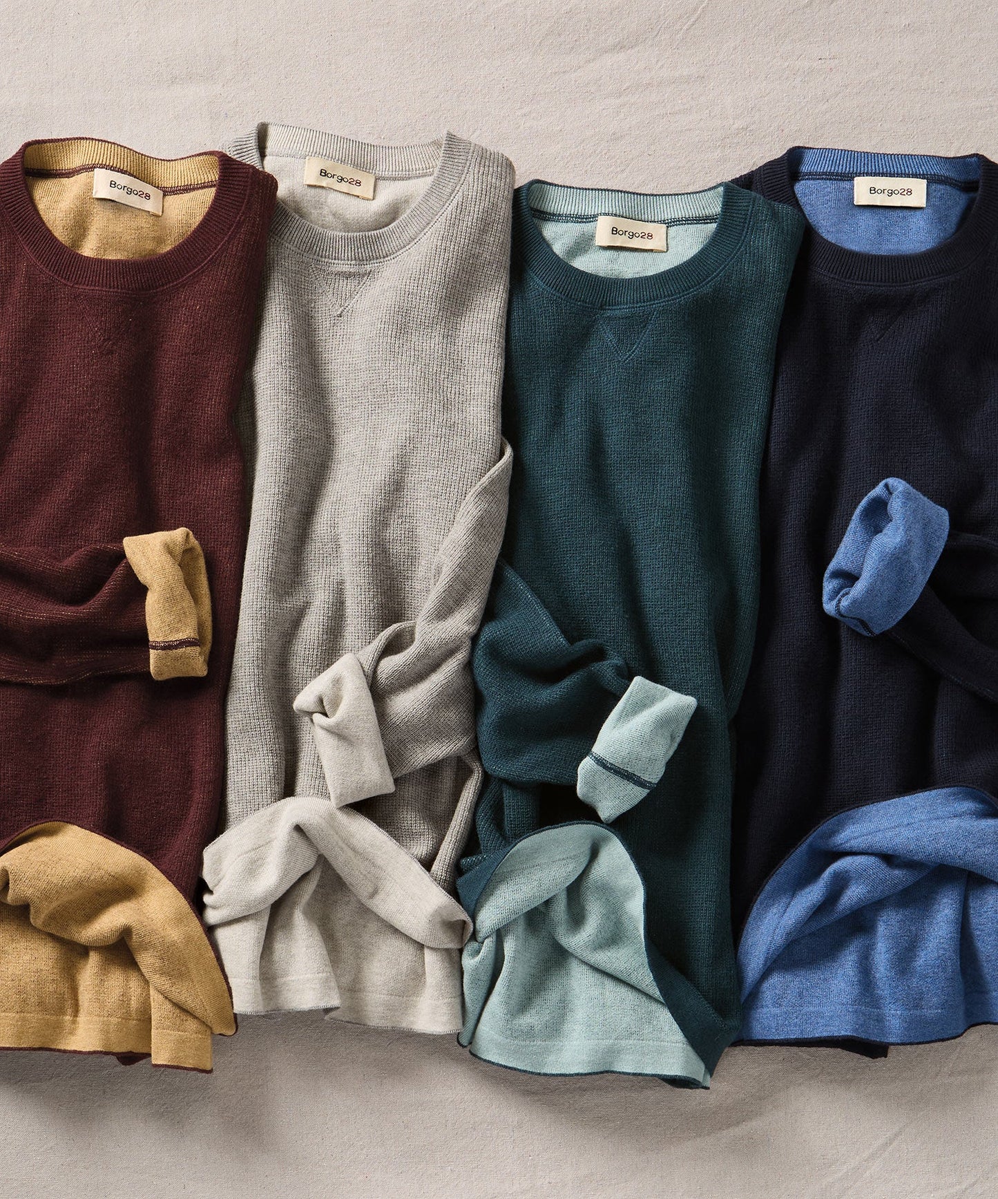 Borgo 28 - LS Reversible Crew Sport Sweater