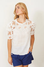 Load image into Gallery viewer, Model wearing Caballero - Katia Top in Ivory.
