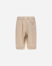 Load image into Gallery viewer, Herno - Men's Welsh Linen Shorts in Cammello - back.