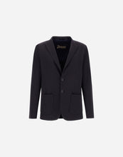 Load image into Gallery viewer, Herno Men's Seer-Crease Blazer in Blu Navy.