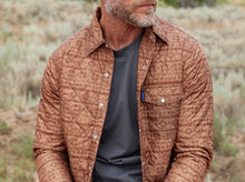 Load image into Gallery viewer, Model wearing Criquet - Quilted Shacket in Fair Isle Print.