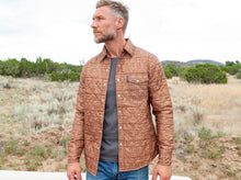 Load image into Gallery viewer, Model wearing Criquet - Quilted Shacket in Fair Isle Print.