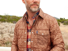 Load image into Gallery viewer, Model wearing Criquet - Quilted Shacket in Fair Isle Print.