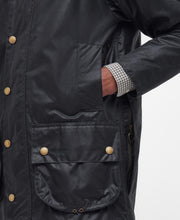 Load image into Gallery viewer, Model wearing Barbour Beaufort 40 Wax Jacket in Sage.