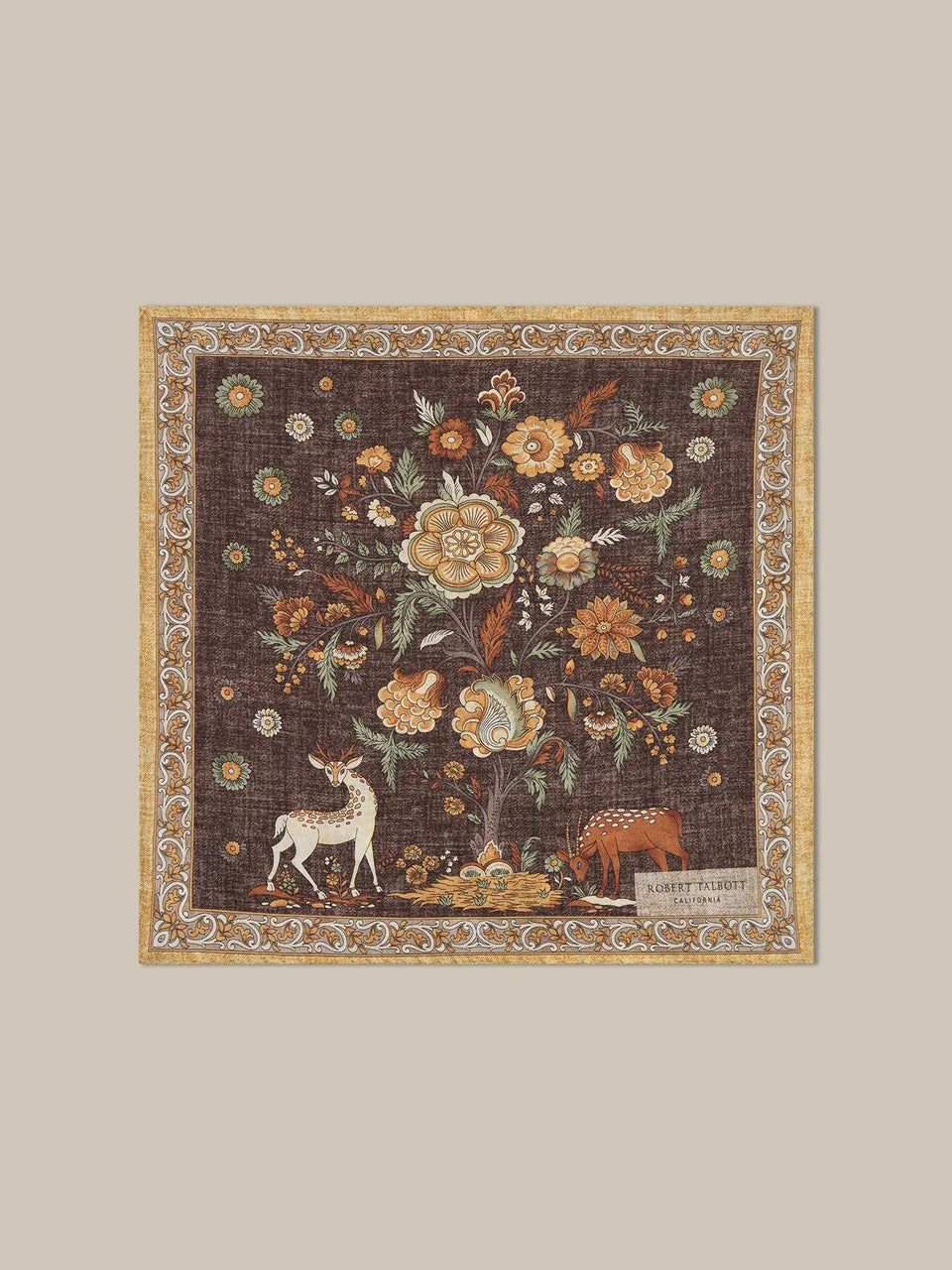 Robert Talbott - Collins Garden Double Print Pocket Square