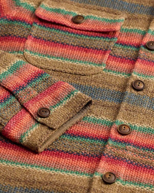 RRL - Striped Linen-Silk Workshirt Sweater