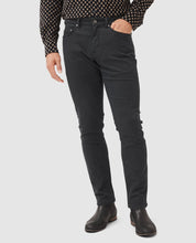 Load image into Gallery viewer, Model wearing Rodd & Gunn - Motion Melange Straight Fit Jean in Onyx.