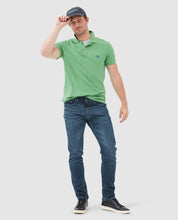Load image into Gallery viewer, Model wearing Rodd & Gunn - Owaka Straight Italian Denim in True Blue.