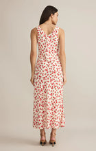 Load image into Gallery viewer, Model wearing ZSupply - Hana La Rosa Ditsy Maxi Dress in Sea Salt - back.