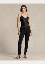 Load image into Gallery viewer, Model wearing Polo Ralph Lauren - Silk Camisole Black.