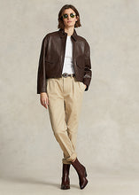 Load image into Gallery viewer, Model wearing Polo Ralph Lauren - L/S Ribbed Cotton Tee in White.