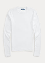 Load image into Gallery viewer, Polo Ralph Lauren - L/S Ribbed Cotton Tee in White.