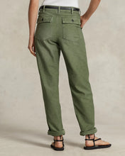 Load image into Gallery viewer, Model wearing Polo Ralph Lauren - The Ricky Pant in Olive - back.