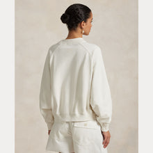 Load image into Gallery viewer, Model wearing Polo Ralph Lauren - Logo Flag French Terry Crewneck Sweatshirt in Nevis - back.