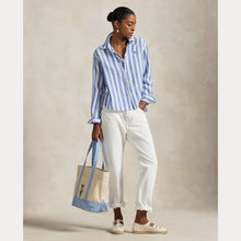 Load image into Gallery viewer, Polo Ralph Lauren - Wide Cropped Striped Linen Shirt