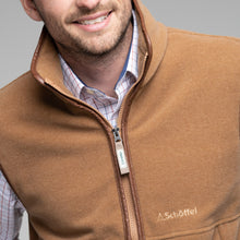 Load image into Gallery viewer, Model wearing Schoffel Men Oakham Fleece Gilet Bark.
