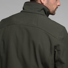 Load image into Gallery viewer, Model wearing Schoffel Men's Burrough Jacket in Forest back.