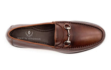 Load image into Gallery viewer, Martin Dingman - Addison Dress Calf Leather Horse Bit Loafer in Chocolate.