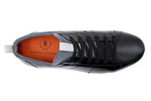 Load image into Gallery viewer, Martin Dingman - Cameron Hand-Finished Sheep Skin Sneaker - Black