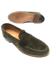 Load image into Gallery viewer, LaRossa Shoe and Alden loden suede penny loafer special make up.