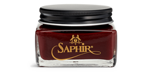 Load image into Gallery viewer, Saphir calfskin cream shoe polish in red.