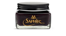 Load image into Gallery viewer, Saphir calfskin cream shoe polish in burgundy.