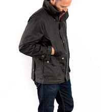 Load image into Gallery viewer, Model wearing Tom Beckbe Tensaw jacket in hardwood.