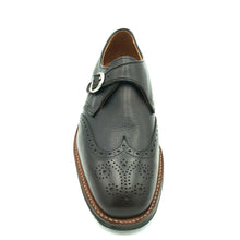 Load image into Gallery viewer, LaRossa Shoe and Alden D0401C special make up monk strap in dark brown regina calf.