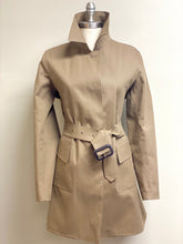 Load image into Gallery viewer, Mackintosh women's raincoat in tan.