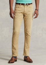 Load image into Gallery viewer, Model wearing POLO Ralph Lauren - Sullivan Slim Knitlike Chino Pant in Boating Khaki.