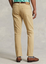 Load image into Gallery viewer, Model wearing POLO Ralph Lauren - Sullivan Slim Knitlike Chino Pant in Boating Khaki - back.