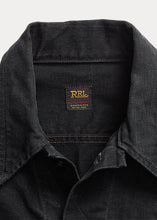 Load image into Gallery viewer, RRL - Worn-In Black Denim Trucker Jacket in Worn-In Black Wash.