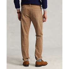 Load image into Gallery viewer, Model wearing Polo Ralph Lauren - Varick Slim Straight Stretch Corduroy 5-Pocket Pant in Vintage Tan - back.