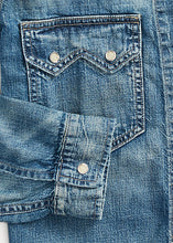 Load image into Gallery viewer, RRL - Hewson Indigo Denim Western Jacket in Hewson Wash.