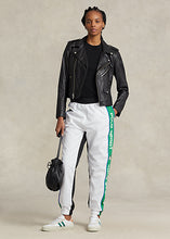 Load image into Gallery viewer, Model wearing Polo Ralph Lauren - Ribbed Cotton Tee in Black.