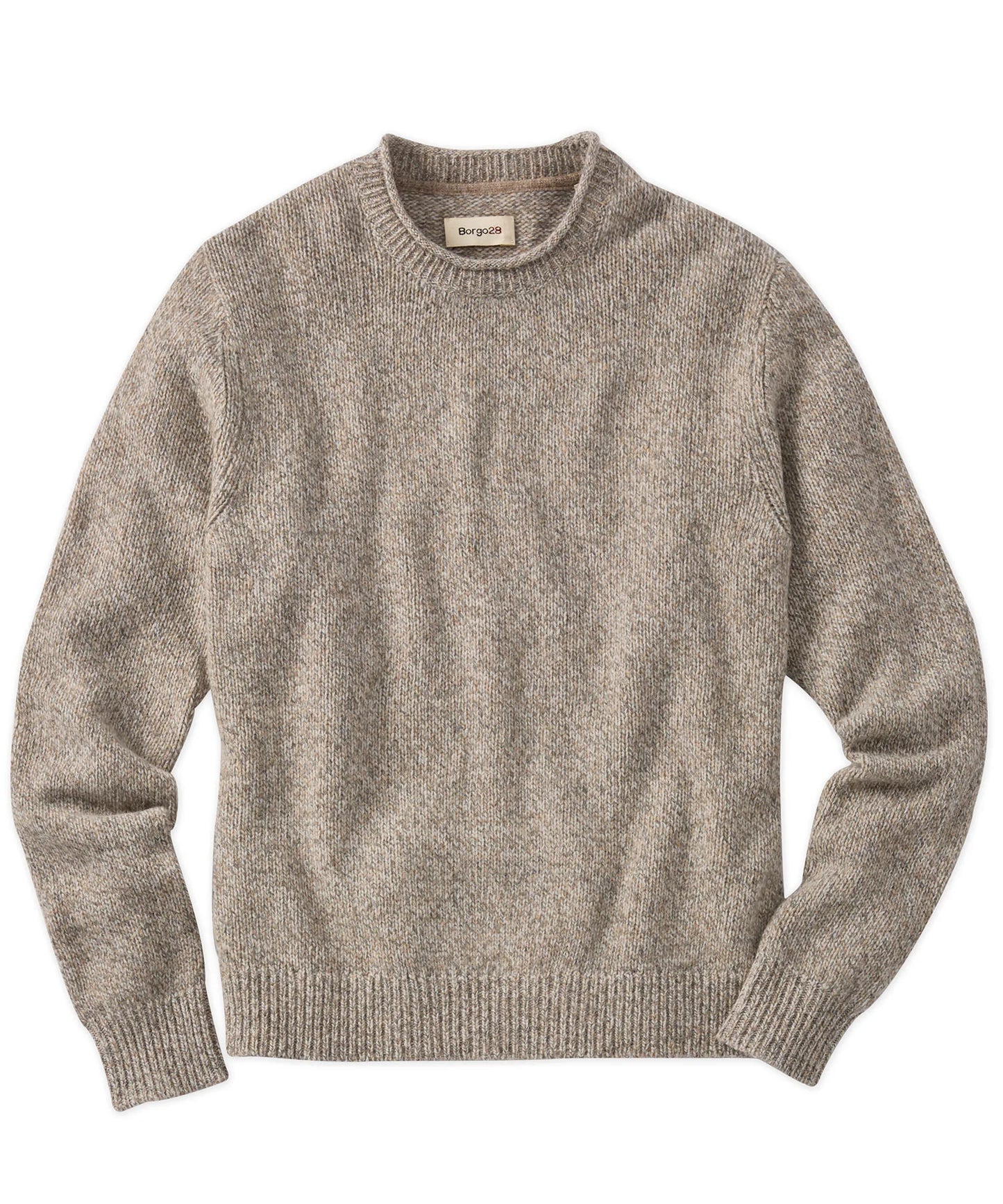 Borgo 28 - LS Raw Mouline Crew Neck Sweater