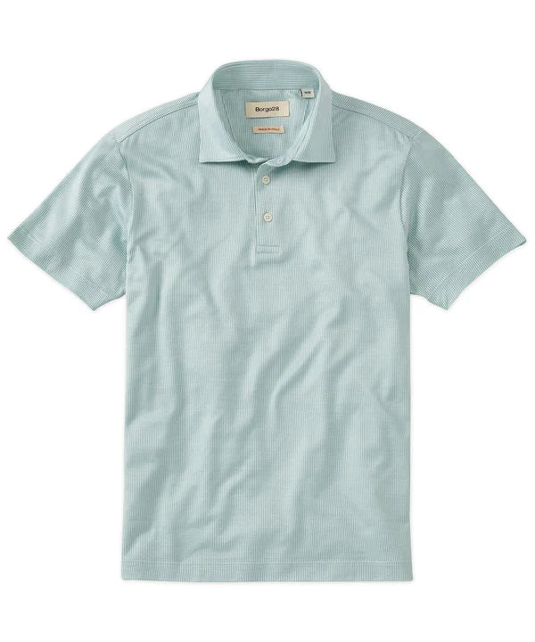 Borgo 28 - Pinstripe Short-Sleeve Polo Shirt