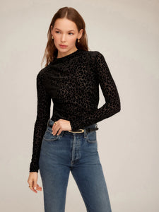 Fifteen Twenty - Khami Velvet Burnout Shirred Top