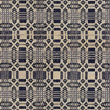 Load image into Gallery viewer, RRL Wool/Cotton Area Rug in Navy/Cream.
