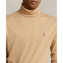 Load image into Gallery viewer, Model wearing POLO Ralph Lauren - L/S Soft Touch Turtleneck in Classic Camel Heather.
