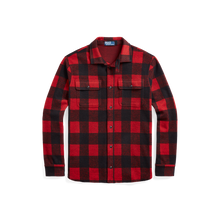 Load image into Gallery viewer, POLO Ralph Lauren - L/S Knit Flannel Sportshirt - Plaid in Red/Polo Black.
