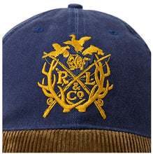 Load image into Gallery viewer, POLO Ralph Lauren - Cotton Twill Embroidered Trucker Hat w/ Corduroy Bill - close up
