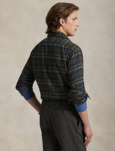Load image into Gallery viewer, Model wearing POLO Ralph Lauren - LS Brushed Flannel Sport Shirt w/ Estate Collar - Plaid - back
