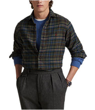 Load image into Gallery viewer, Model wearing POLO Ralph Lauren - LS Brushed Flannel Sport Shirt w/ Estate Collar - Plaid

