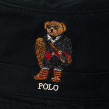 Load image into Gallery viewer, POLO Ralph Lauren - Cotton Twill Novelty Holiday Bear Loft Bucket Hat - close up
