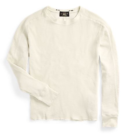 RRL - LS Textured Cotton Waffle Knit Shirt