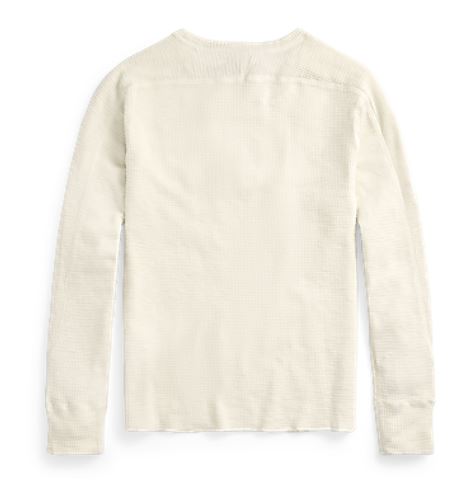 RRL - LS Textured Cotton Waffle Knit Shirt - back