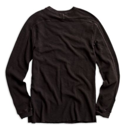 RRL - LS Textured Cotton Waffle Knit Shirt