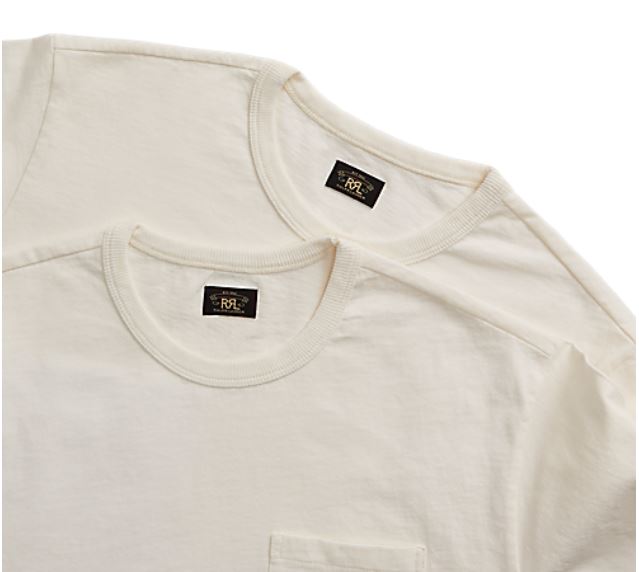 RRL - SS Cotton Jersey Knit Pocket T-Shirt (2-Pack)