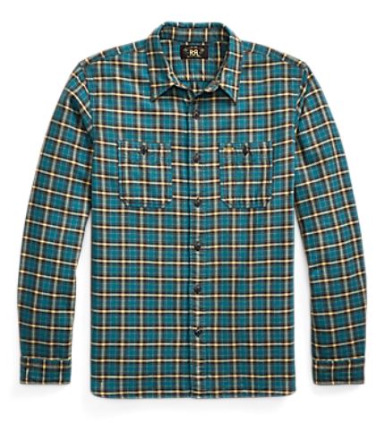 RRL - LS Cotton Plaid Cameron Sport Shirt